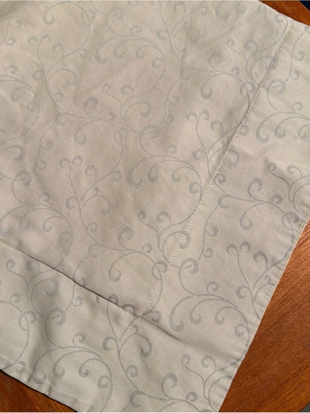 Set Of 2 Standard Pillowcase European Sham 31”x24” (26”x19”) Gray 100% Cotton